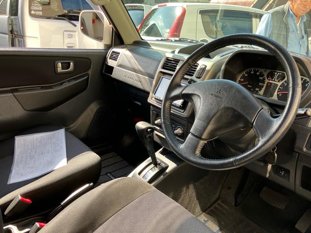 パジェロミニ アクティブフィールドエディション 4WD HDDナビ Rスポイラー 純正アルミホイール 電動格納ミラー キーレスエントリー 背面タイヤカバー 車検9年10月(14枚目)