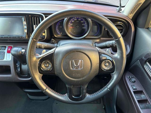 N-ONE プレミアム ツアラー・Lパッケージ ターボ ローダウン(ノーマルサス有り)純正アルミ+スタッドレスタイヤセット有り バックカメラ ナビ TV オートクルーズコントロール オートライト HID スマートキー 電動格納ミラー(3枚目)