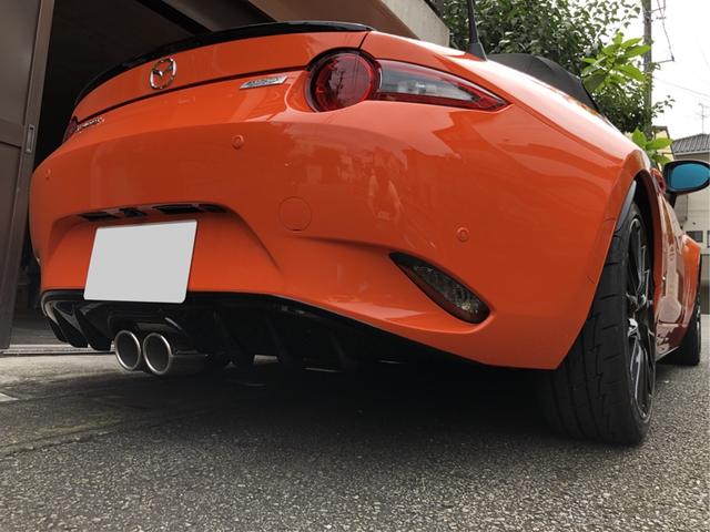 ロードスター ３０周年記念車　１１０台限定　ＲＥＣＡＲＯ社製シート　Ｂｒｅｍｂｏ社製フロントキャリパー（オレンジ塗装）ＮＩＳＳＩＮ社製リアキャリパー（オレンジ塗装）純正ナビ　フルセグＴＶ　ＴＶキャンセラー　バックカメラ　ＥＴＣ（42枚目）