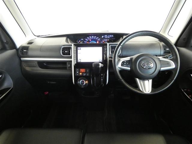 タント カスタムＲＳ　トップエディションＳＡＩＩ　両側パワードア　前後誤発進抑制　横滑り防止　ナビＴＶ　地デジ　キーフリーシステム　ＬＥＤヘッドライト　スマートキー　Ｂカメラ　ＥＴＣ　アルミ　ドラレコ　ＤＶＤ再生　盗難防止システム　パワステ　ＡＢＳ（2枚目）