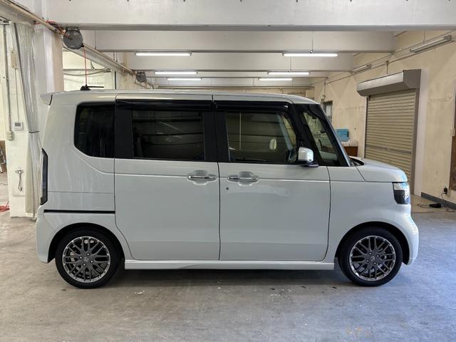 Ｎ－ＢＯＸカスタム ターボ　ナビフルセグＢカメラＥＴＣＬＥＤＡＷ　衝突被害軽減　キーフリー　Ｐセンサー　ＥＳＣ　パワステ　ＤＶＤ再生　両席エアバック　サイドエアバッグ　ターボ車　ＵＳＢ接続　スマキー　パワーウィンドウ　ＡＢＳ（7枚目）