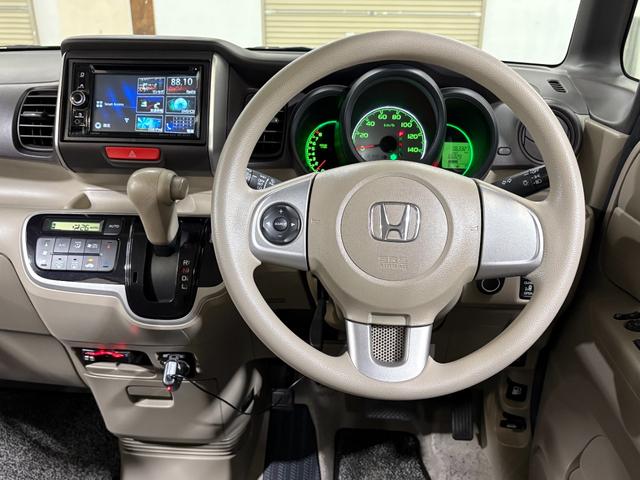 Ｎ－ＢＯＸ Ｇ・Ｌパッケージ　ナビワンセグＢカメラＥＴＣＡＷ　Ｉ－ＳＴＯＰ　メンテナンスノート　禁煙　カラーバックモニター　全席ＰＷ　ナビテレビ　１セグ　ＡＡＣ　横滑り防止　スマートキー　ＤＶＤ再生　ＡＢＳ　キーレスＥ　ドラレコ付（12枚目）