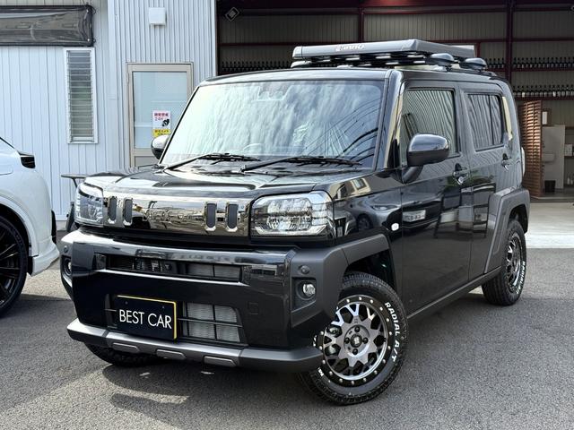 タフト Ｇターボ　ダーククロムベンチャー　パノラマモニター　９”スマホ連動ディスプレイオーディオ　ＴＶ　ＨＤＭＩ　ブルートゥース　レーダークルーズ　ダークメッキ　本革巻ステアリング　１５ＡＷ／ホワイトレター　純正フードラック＆エアロベース（72枚目）