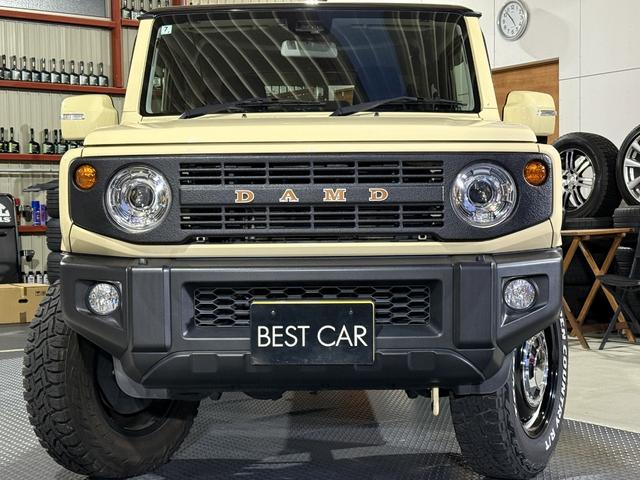 ジムニー XC 8インチナビTV DVD ブルートゥース USB ETC フロントグリル マフラー 16AW ステン背面タイヤカバー LEDヘッドライト シートヒーター ターボ クルーズコントロール 衝突被害軽減(4枚目)