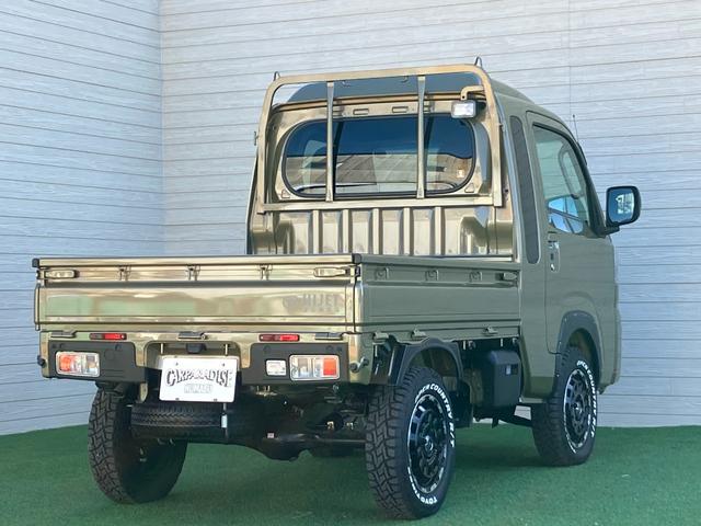 ジャンボエクストラ 4WDアゲトラ 2インチリフトアップ ロクサーニバトルシップホイール オープンカントリーホワイトレタータイヤ プッシュスタート ブレーキホース交換済 9mmオーバーフェンダー 電格ミラー フォグランプ(2枚目)