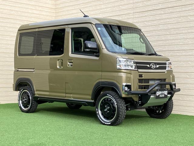 アトレー ＲＳ　４０ｍｍリフトアップキット　ブッシュバー　ＲＳＲラテラルロッド　純正ディスプレイオーディオ　オープンカントリーホワイトレター　リアショートバンパー　丸目テール　オーバーフェンダー　両側パワスラ（18枚目）