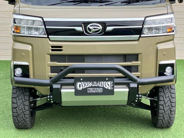 アトレー ＲＳ　４０ｍｍリフトアップキット　ブッシュバー　ＲＳＲラテラルロッド　純正ディスプレイオーディオ　オープンカントリーホワイトレター　リアショートバンパー　丸目テール　オーバーフェンダー　両側パワスラ（24枚目）