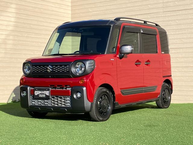 スペーシアギア ハイブリッドＸＺ　ナビ　全方位カメラ　ドラレコ　ＥＴＣ　シートヒーター　スマートキー　両側電動スライドドア　　ステアリングスイッチ　シートリフター　チルトステアリング　ベンチシート　フォグランプ　オートエアコン（4枚目）