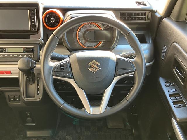 スペーシアギア ハイブリッドＸＺ　ナビ　全方位カメラ　ドラレコ　ＥＴＣ　シートヒーター　スマートキー　両側電動スライドドア　　ステアリングスイッチ　シートリフター　チルトステアリング　ベンチシート　フォグランプ　オートエアコン（8枚目）