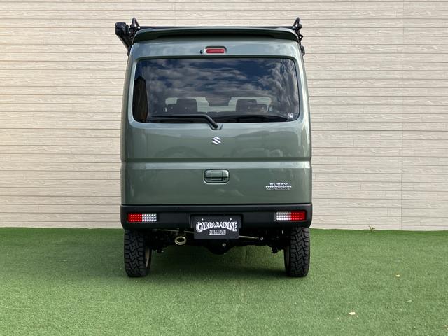 エブリイワゴン ＰＺターボスペシャル　４０ｍｍリフトアップキット　ブッシュバー　スキッドプレート　前後ショートバンパー　社外ラテラルロッド　リアショックアブソーバー延長ステー　ブレーキホース延長ステー　ウェッズＤＯＤアルミホイール（4枚目）