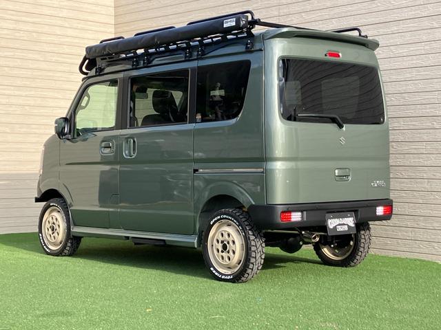 エブリイワゴン ＰＺターボスペシャル　４０ｍｍリフトアップキット　ブッシュバー　スキッドプレート　前後ショートバンパー　社外ラテラルロッド　リアショックアブソーバー延長ステー　ブレーキホース延長ステー　ウェッズＤＯＤアルミホイール（27枚目）