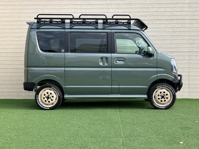 エブリイワゴン ＰＺターボスペシャル　４０ｍｍリフトアップキット　ブッシュバー　スキッドプレート　前後ショートバンパー　社外ラテラルロッド　リアショックアブソーバー延長ステー　ブレーキホース延長ステー　ウェッズＤＯＤアルミホイール（29枚目）