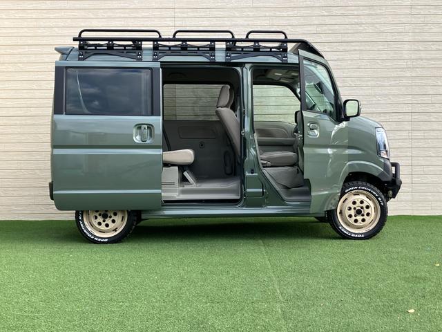 エブリイワゴン ＰＺターボスペシャル　４０ｍｍリフトアップキット　ブッシュバー　スキッドプレート　前後ショートバンパー　社外ラテラルロッド　リアショックアブソーバー延長ステー　ブレーキホース延長ステー　ウェッズＤＯＤアルミホイール（31枚目）