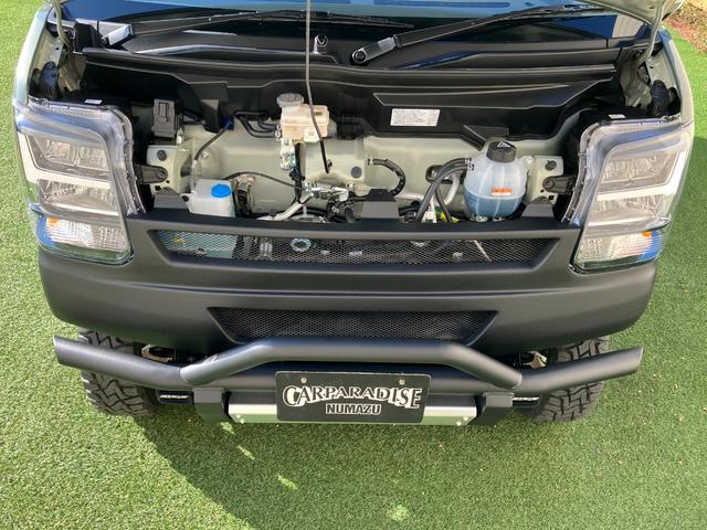 エブリイワゴン ＰＺターボスペシャル　４０ｍｍリフトアップキット　ブッシュバー　スキッドプレート　前後ショートバンパー　社外ラテラルロッド　リアショックアブソーバー延長ステー　ブレーキホース延長ステー　ウェッズＤＯＤアルミホイール（79枚目）