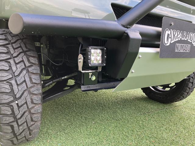 エブリイ ジョインターボ　４０ｍｍリフトアップ車　ブッシュバー　スキッドプレート　ＩＰＦフォグランプ　オープンカントリー　ブレーキホース延長ステー　ＲＳＲラテラルロッド　前後オリジナルショートバンパー　マフラーカッター（8枚目）