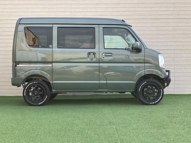 エブリイ ジョインターボ　４０ｍｍリフトアップ車　ブッシュバー　スキッドプレート　ＩＰＦフォグランプ　オープンカントリー　ブレーキホース延長ステー　ＲＳＲラテラルロッド　前後オリジナルショートバンパー　マフラーカッター（16枚目）