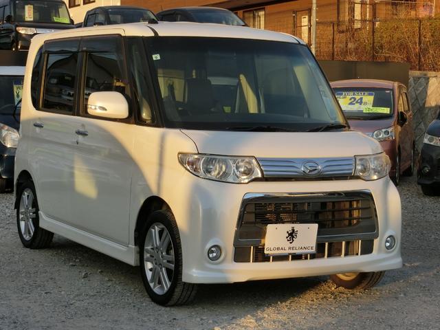 タント カスタムＲＳ　後期型　ターボ　アイドリングストップ　電動スライドドア　ビッグナビＤＴＶ　ブルートゥース　ＥＴＣ　スマートキー（3枚目）