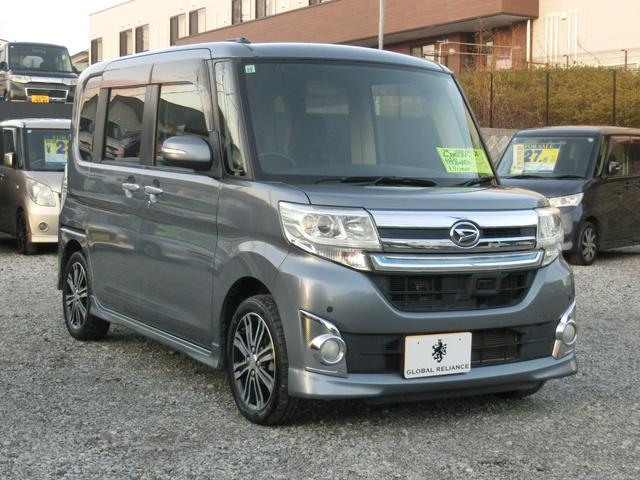 タント カスタムＲＳ　ＳＡ　ターボ　軽減ブレーキ　アイドルストップ　両側電動スライドドア　ビッグナビＤＴＶ　ブルートゥース　バックカメラ　スマートキー　プッシュスタート　ＬＥＤヘッドライト（3枚目）