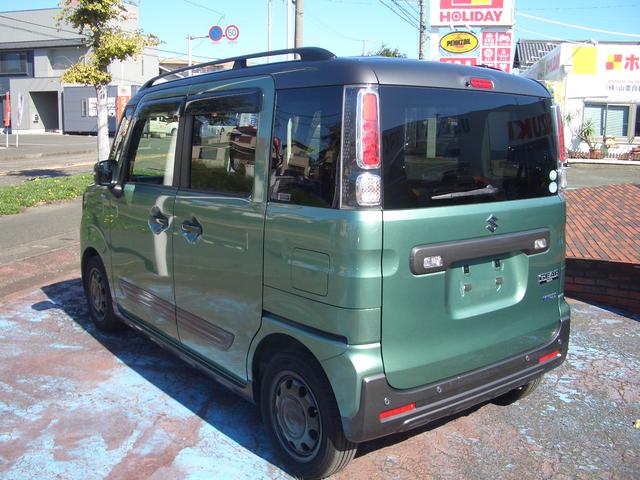 スペーシアギア ハイブリッドＸＺ　純正８インチナビ　ナビ連動ドラレコ　ＥＴＣ　ＬＥＤライト　フォグ　衝突軽減ブレーキ　プッシュスタート　両側パワースライドドア　シートヒーター　ルーフレール　リア修復歴あり（5枚目）