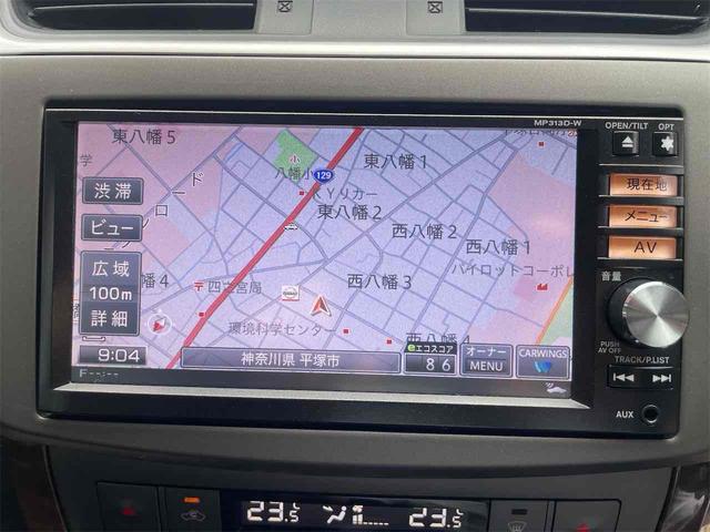 シルフィ Ｇ　ＥＴＣ　ナビ　ＴＶ　アルミホイール　ＨＩＤ　ＣＶＴ　電動格納ミラー　盗難防止システム　ミュージックプレイヤー接続可　Ｂｌｕｅｔｏｏｔｈ　衝突安全ボディ　ＡＢＳ　エアコン　パワーステアリング（4枚目）