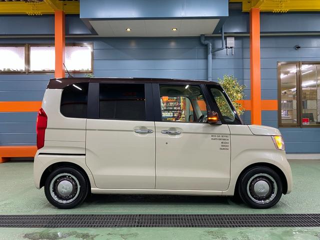 Ｎ－ＢＯＸ Ｌ・ターボ　コーディネートスタイル　ホンダセンシング　ナビＴＶフルセグ　バックカメラ　オートクルーズコントロール　パドルシフト　両側パワースライドドア　シートヒーター左右　ＬＥＤオートライト　メッキホイールリング（4枚目）