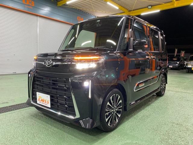 タント カスタムＲＳ　ワンオーナー　禁煙車　ターボ　アルパイン１０インチナビＴＶフルセグ　パノラマカメラ　サイドガーニッシュ　ＥＴＣ　２カメドラレコ　アダプティブクルーズコントロール　シートヒーター　両側パワースライドドア（2枚目）