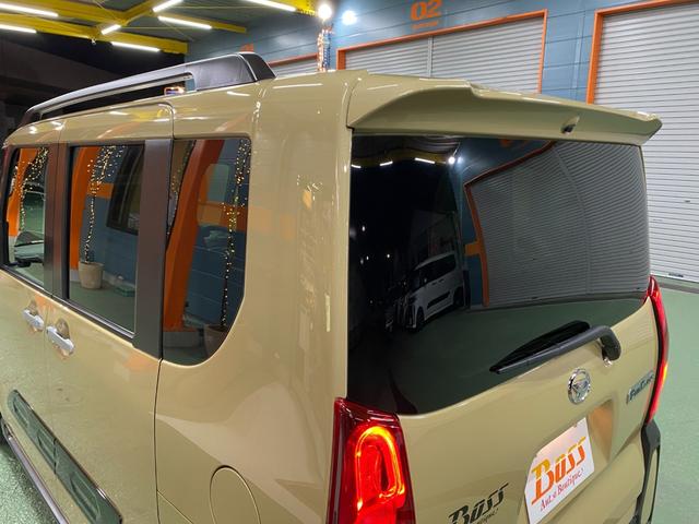 タント ファンクロスターボ　展示試乗車　禁煙車　アダプティブクルーズコントロール　パノラマカメラ　ナビＴＶフルセグ　ＥＴＣ　左右シートヒーター　クリアランスソナー　両側パワースライドドア　ＢＯＳＳデザインフロアーマット（64枚目）