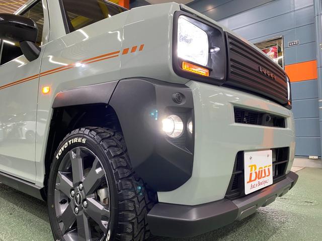 タフト Ｇターボ　ダーククロムベンチャー　ワンオーナー　禁煙車　ＤＡＭＤフェイスチェンジ　ゴツゴツタイヤ　ナビＴＶフルセグ　パノラマカメラ　オートクルーズコントロール　クリアランスソナー　ＬＥＤオートライト　ＢＯＳＳデザインフロアーマット（53枚目）