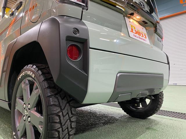 タフト Ｇターボ　ダーククロムベンチャー　ワンオーナー　禁煙車　ＤＡＭＤフェイスチェンジ　ゴツゴツタイヤ　ナビＴＶフルセグ　パノラマカメラ　オートクルーズコントロール　クリアランスソナー　ＬＥＤオートライト　ＢＯＳＳデザインフロアーマット（66枚目）