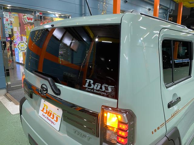 タフト Ｇターボ　ダーククロムベンチャー　ワンオーナー　禁煙車　ＤＡＭＤフェイスチェンジ　ゴツゴツタイヤ　ナビＴＶフルセグ　パノラマカメラ　オートクルーズコントロール　クリアランスソナー　ＬＥＤオートライト　ＢＯＳＳデザインフロアーマット（71枚目）