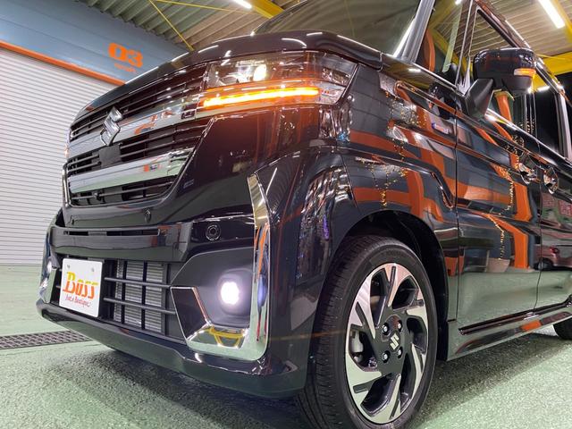 スペーシアカスタム ハイブリッドＸＳターボ　展示試乗車　スズキセーフティサポート　全方位モニター付ナビ装着車　スズキコネクト対応　両側パワースライドドア　ＬＥＤオートライト　オートクルーズコントロール　ＢＯＳＳデザインフロアーマット（52枚目）