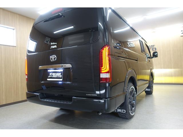 ハイエースバン スーパーGL ダークプライムII 1.5インチリフトアップ アルパイン11インチナビ 12.8フリップDM Bモニター オフビート レクセル デスロック16AW オープンカントリー クルコン&スロコン(36枚目)