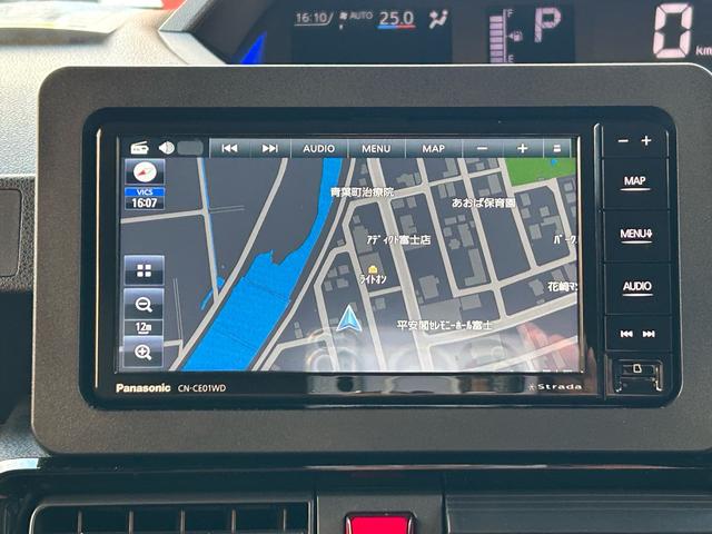 タント カスタムX 禁煙 後期 新品ナビ・ドラレコ(前後)・ETC取付済 バックカメラ 両側電動スライドドア コーナーセンサ レーンアシスト 衝突被害軽減システム LEDヘッド スマートキーX2 アイスト シートヒータ(57枚目)