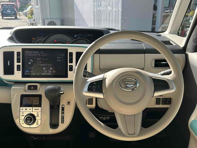 ムーヴキャンバス Ｇホワイトアクセントリミテッド　ＳＡＩＩＩ　１オーナー禁煙車　ドラレコ　車検Ｒ９年９月　全周囲カメラ　両側電動スライド　純正８インチナビ　フルセグＴＶ　衝突被害軽減システム　オートマチックハイビーム　ＬＥＤヘッドランプ　スマートキー　アイスト（2枚目）