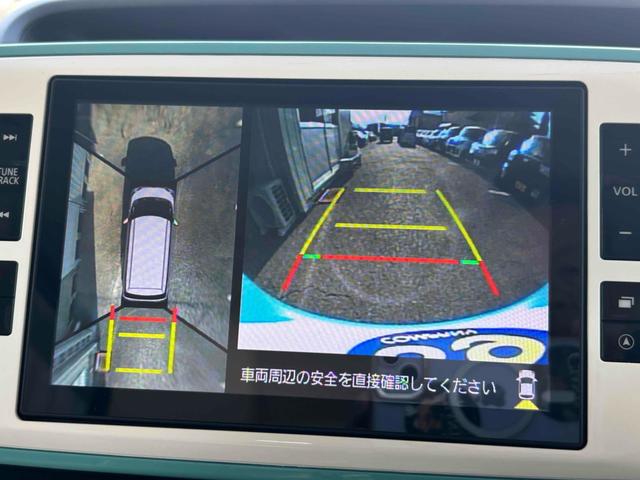 ムーヴキャンバス Ｇホワイトアクセントリミテッド　ＳＡＩＩＩ　１オーナー禁煙車　ドラレコ　車検Ｒ９年９月　全周囲カメラ　両側電動スライド　純正８インチナビ　フルセグＴＶ　衝突被害軽減システム　オートマチックハイビーム　ＬＥＤヘッドランプ　スマートキー　アイスト（5枚目）