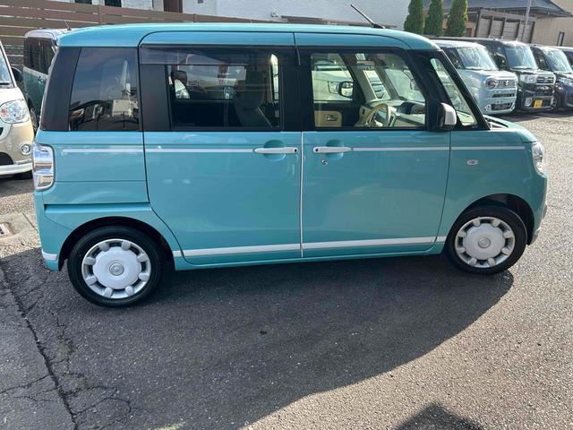 ムーヴキャンバス Ｇホワイトアクセントリミテッド　ＳＡＩＩＩ　１オーナー禁煙車　ドラレコ　車検Ｒ９年９月　全周囲カメラ　両側電動スライド　純正８インチナビ　フルセグＴＶ　衝突被害軽減システム　オートマチックハイビーム　ＬＥＤヘッドランプ　スマートキー　アイスト（14枚目）