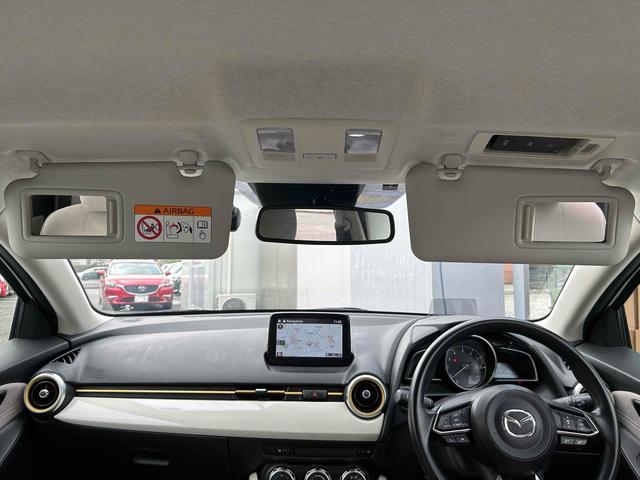 MAZDA2 15S サンリットシトラス ユーザー買取 禁煙 走行19千km 前後ドラレコ ETC 全周囲カメラ ナビ TV クリアランスソナー レーンアシスト 衝突軽減 純正アルミ オートライト LEDヘッド スマキー Bluetooth(34枚目)