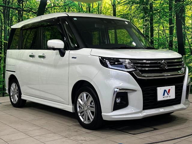 ソリオ ハイブリッドMZ メーカー9型ナビ 両側電動スライドドア 全周囲カメラ セーフティサポート アダプティブクルーズ 禁煙車 シートヒーター LEDヘッド ヘッドアップディスプレイ クリアランスソナー ETC(16枚目)