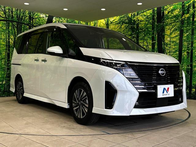 セレナ ハイウェイスターV 両側電動ドア 全周囲カメラ 衝突被害軽減システム レーダークルーズ 禁煙車 ハーフレザーシート ドラレコ コーナーセンサー スマートキー LEDヘッド ETC2.0 オートハイビーム オートライト(17枚目)