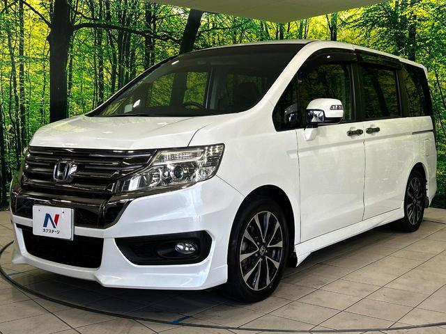 ステップワゴンスパーダ Ｚ　クールスピリット　両側電動ドア　純正ＳＤナビ　後席モニター　バックカメラ　禁煙車　ハーフレザーシート　ドラレコ　スマートキー　ＨＩＤヘッド　ビルトインＥＴＣ　クルコン　オートエアコン　純正１７インチアルミ（55枚目）