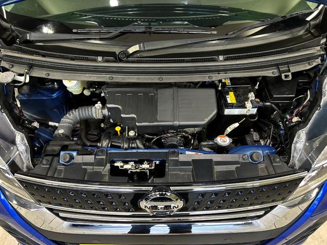 デイズルークス ハイウェイスター X 衝突被害軽減装置 両側スライド片側電動ドア 禁煙車 LEDヘッド 車線逸脱警報 オートライト オートエアコン 純正14インチアルミ CD プライバシーガラス 電動格納ミラー スマートキー(18枚目)