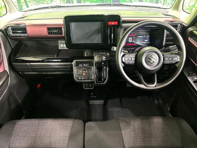 スペーシアカスタム ハイブリッドGS 届出済未使用車 両側スライド片側電動スライドドア セーフティサポート アダプティブクルーズ シートヒーター クリアランスソナー スマートキー LEDヘッド 車線逸脱警報 オートライト(2枚目)