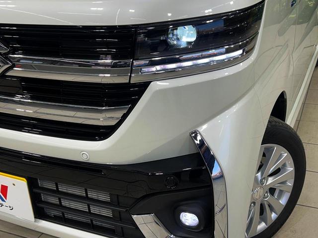 スペーシアカスタム ハイブリッドGS 届出済未使用車 両側スライド片側電動スライドドア セーフティサポート アダプティブクルーズ シートヒーター クリアランスソナー スマートキー LEDヘッド 車線逸脱警報 オートライト(12枚目)