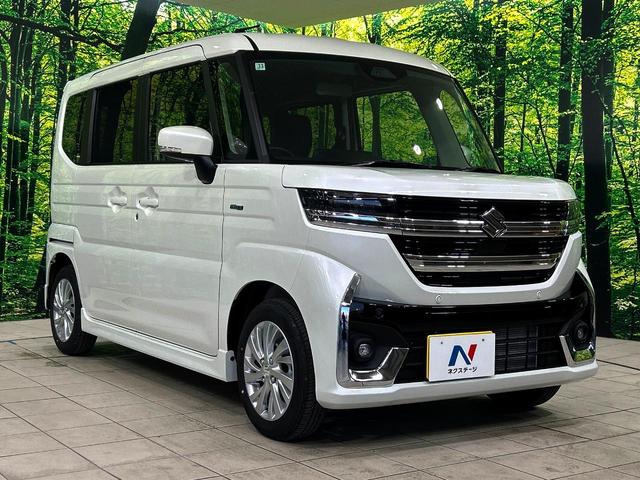 スペーシアカスタム ハイブリッドGS 届出済未使用車 両側スライド片側電動スライドドア セーフティサポート アダプティブクルーズ シートヒーター クリアランスソナー スマートキー LEDヘッド 車線逸脱警報 オートライト(16枚目)