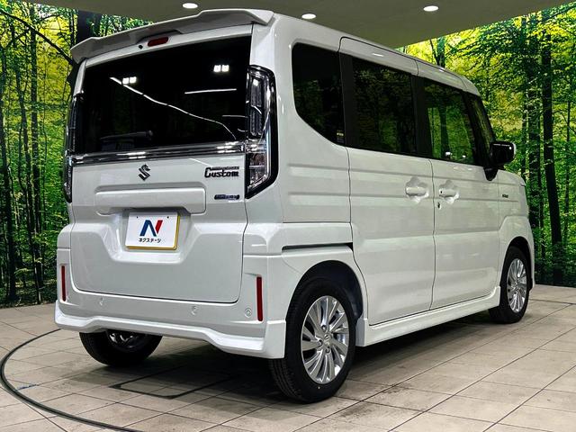 スペーシアカスタム ハイブリッドGS 届出済未使用車 両側スライド片側電動スライドドア セーフティサポート アダプティブクルーズ シートヒーター クリアランスソナー スマートキー LEDヘッド 車線逸脱警報 オートライト(17枚目)