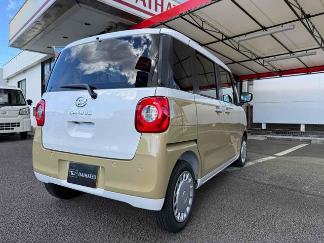 ムーヴキャンバス ストライプスＸ　９インチスマホ連携ディスプレイオーディオ　バックカメラ　両側電動スライドドア　ＴＶ　クリアランスソナー　衝突被害軽減システム　オートライト　スマートキー　アイドリングストップ　電動格納ミラー　ベンチシート　ＣＶＴ　盗難防止システム　ＡＢＳ（15枚目）