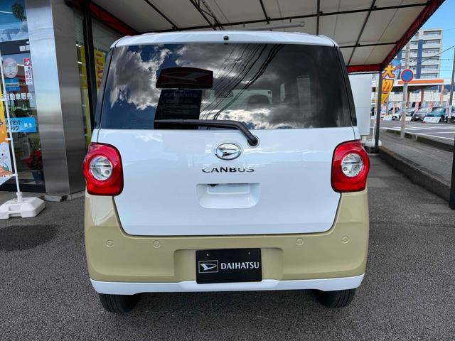 ムーヴキャンバス ストライプスＸ　９インチスマホ連携ディスプレイオーディオ　バックカメラ　両側電動スライドドア　ＴＶ　クリアランスソナー　衝突被害軽減システム　オートライト　スマートキー　アイドリングストップ　電動格納ミラー　ベンチシート　ＣＶＴ　盗難防止システム　ＡＢＳ（16枚目）