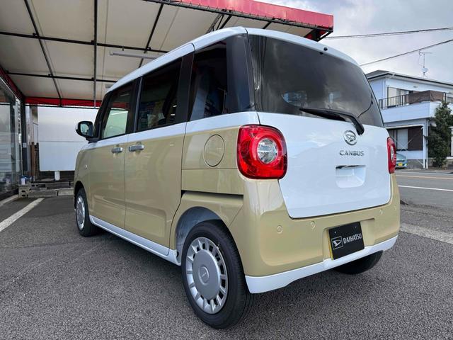 ムーヴキャンバス ストライプスＸ　９インチスマホ連携ディスプレイオーディオ　バックカメラ　両側電動スライドドア　ＴＶ　クリアランスソナー　衝突被害軽減システム　オートライト　スマートキー　アイドリングストップ　電動格納ミラー　ベンチシート　ＣＶＴ　盗難防止システム　ＡＢＳ（17枚目）