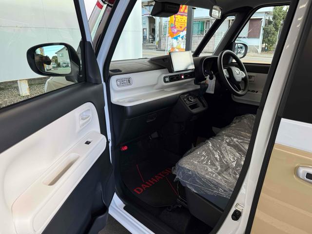 ムーヴキャンバス ストライプスＸ　９インチスマホ連携ディスプレイオーディオ　バックカメラ　両側電動スライドドア　ＴＶ　クリアランスソナー　衝突被害軽減システム　オートライト　スマートキー　アイドリングストップ　電動格納ミラー　ベンチシート　ＣＶＴ　盗難防止システム　ＡＢＳ（35枚目）