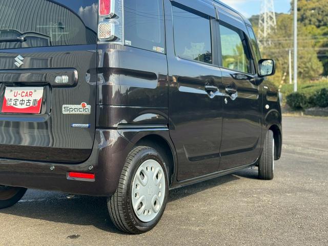 スペーシア ハイブリッドＸ　両側電動スライドドア　ナビＴＶ　バックカメラ　ドライブレコーダー　ＥＴＣ　クリアランスソナー　レーンアシスト　衝突被害軽減システム　リアサーキュレーター　シートヒーター　修復歴無　第三者機関検査済（34枚目）